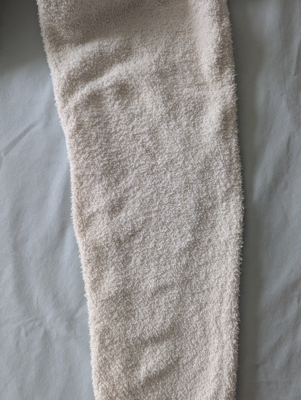 Super Soft Women's Boucle Onesie With Hood In Cream - Picture 7 of 8